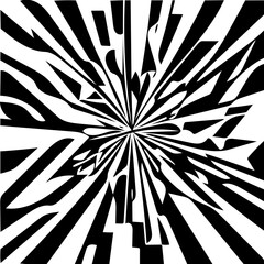 Abstract geometric minimalist black and white vector background, abstract geometric seamless pattern