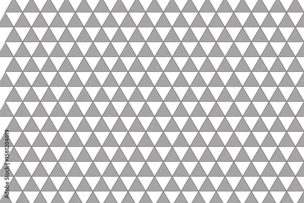 Poster gray triangles form a geometric pattern, creating a modern abstract design.