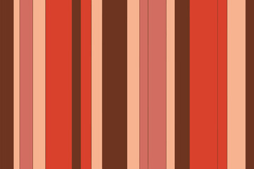 Obraz premium Retro stripes pattern with brown, orange, and peach color palette.