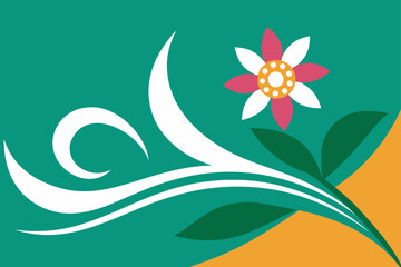 abstract floral background with flowers