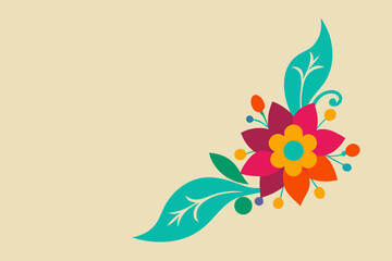 abstract floral background with flowers