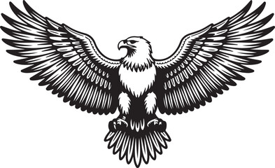 Majestic Eagle Wings Spread Wide A Powerful Symbol of Freedom and Strength