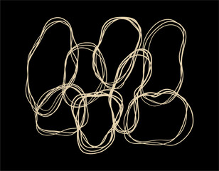 Creative abstract drawing in minimalist style. Simple hand drawn doodles.