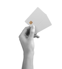 Hand firmly holding bankcard symbolizes financial control, salary deposits, and protected credit