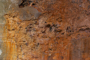 abstract background with rusty concrete texture in grunge style. rough rusty stone texture