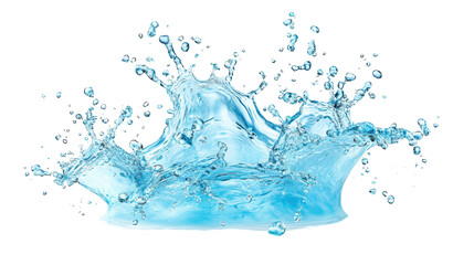 Captivating Splash: A mesmerizing display of a water splash, showcasing the fluid dynamics of water droplets in a photorealistic composition.