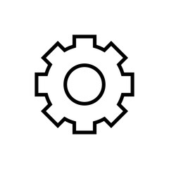 Settings gear icon. Gear Icon.