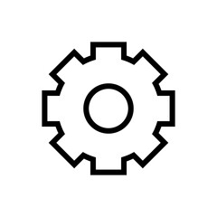Settings gear icon. Gear Icon.