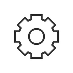 Settings gear icon. Gear Icon.