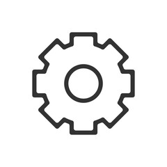 Settings gear icon. Gear Icon.