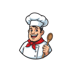 chef logo vector illustration