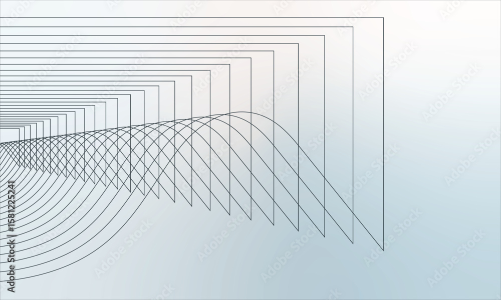Poster Abstract Geometric Patterns Create a Dynamic Visual Flow with Clean Lines and Subtle Gradients