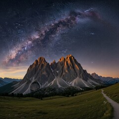 sunrise over the mountains