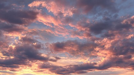 PNG Morning dawn sky nature clouds panorama.