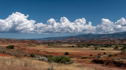 Fototapeta premium capture breathtaking summer landscapes of states in usa focusing on deserts and arid zones
