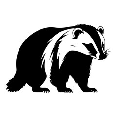 Classic Badger Animal Wildlife Vector

