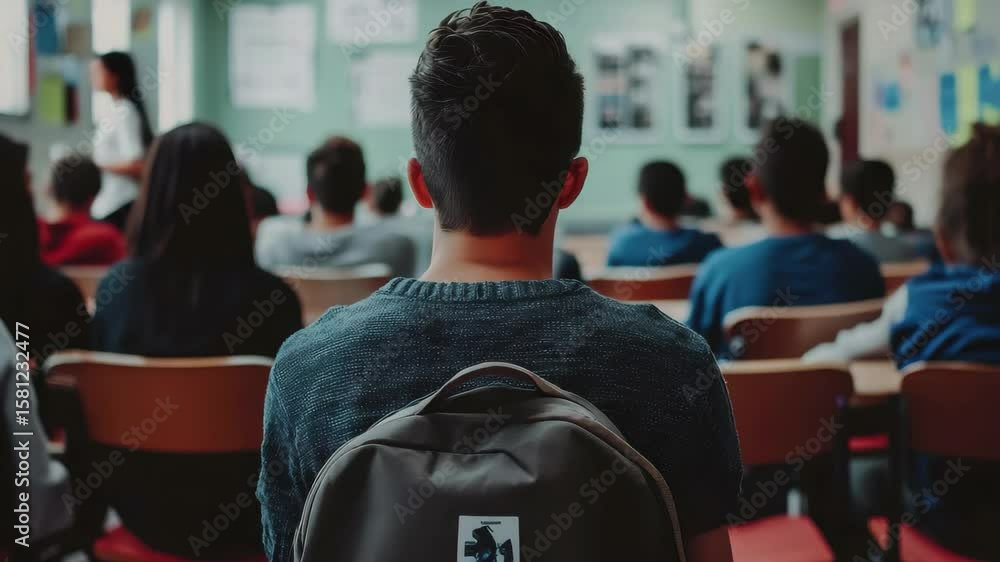 Poster students engaged in learning during a classroom session in an educational setting