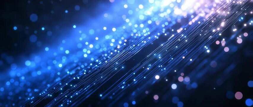 Witness an incredible display of vibrant light beams and particles moving through the cosmos. This captivating journey showcases the beauty of space at extraordinary speeds and depths.