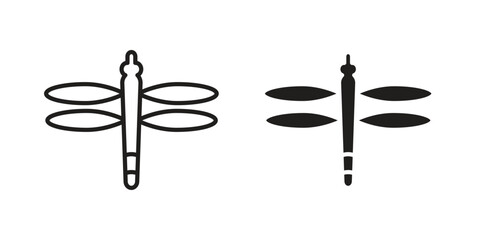 Dragon fly icon. Sign design vectors pack