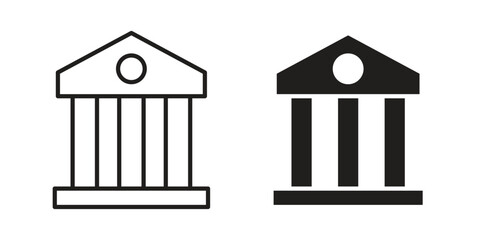 Courthouse icon. Sign design vectors pack