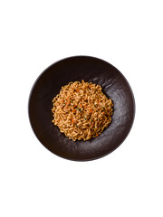 Instant noodles or ramen, Asian food, pasta with vegetables. Noodles, takeaway food