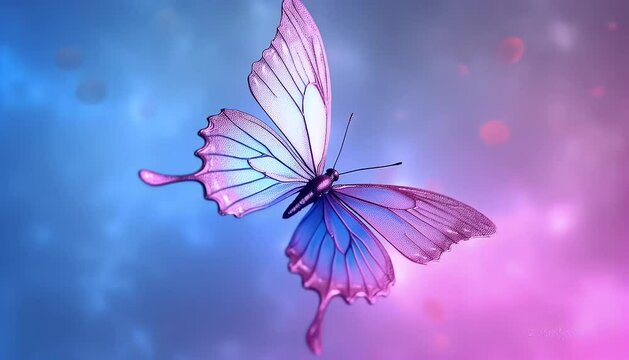 beautifull butterfly on a gradient background