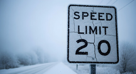 Extreme weather conditions and low speed limits: a winter driving safety message