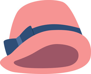 Female retro elegant felt hat