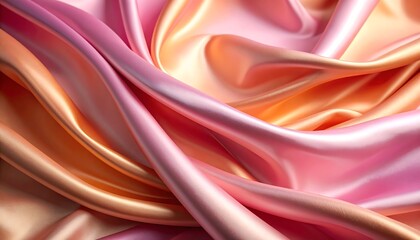 Obraz premium Draped silk fabric in soft pastel colors