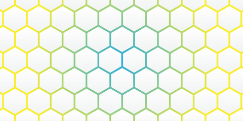 Stylish hexagonal pattern background with glowing accents and modern design elements Metal hexagonal geometric shapes background