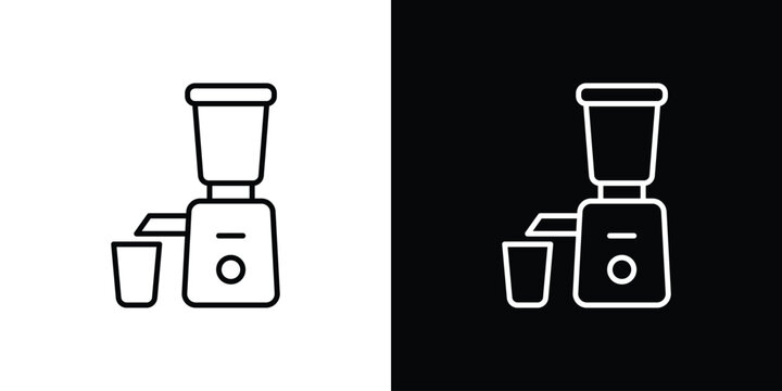 Cold pressed juicer icon. Black illustration isolated for graphic and web design.