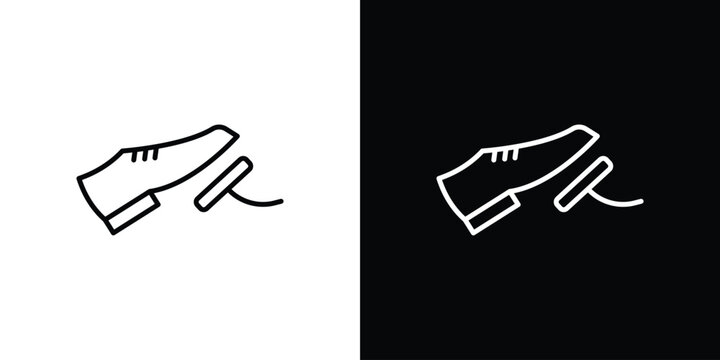 car pedal icon. Black illustration isolated for graphic and web design.