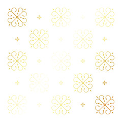 Golden beautiful unique plant pattern background