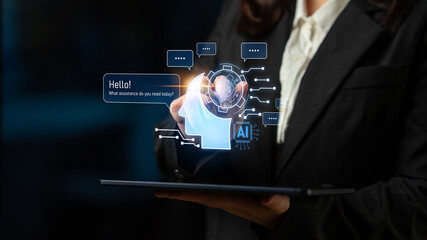 Conversational AI assistant enhances chatbot interaction. AI assistant supports queries, answers...