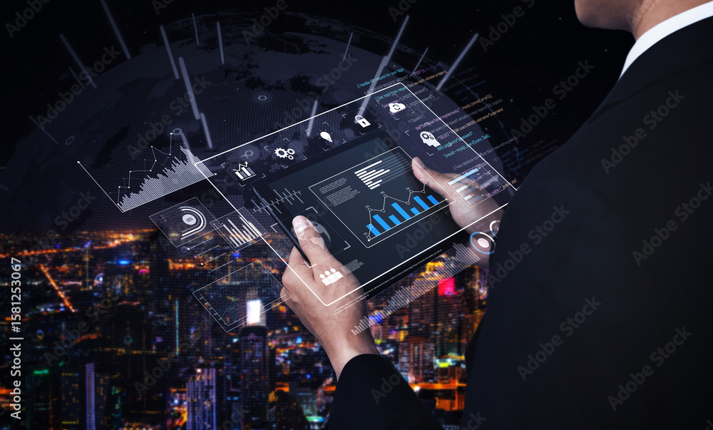 Poster data dashboard and analytics system supports business, analytics, and data insights through centrali