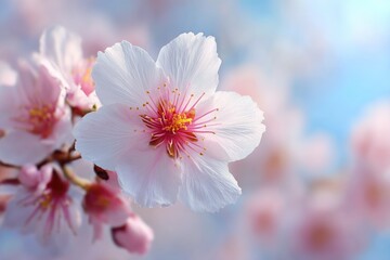 Close-up of a delicate blossom in soft focus.