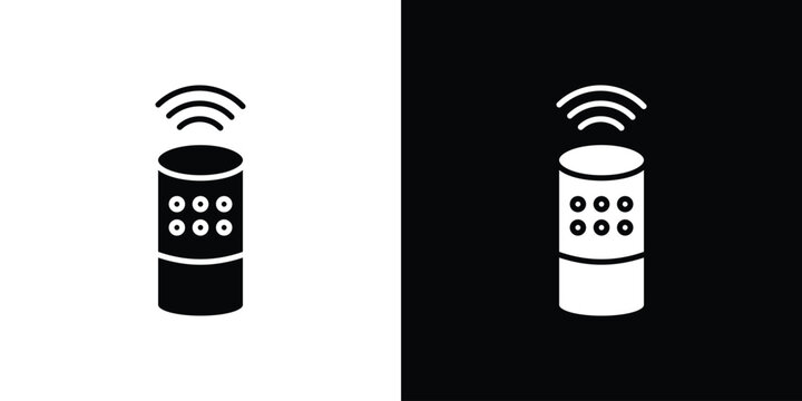 Smart speaker icon symbol. Simple, flat design for and apps