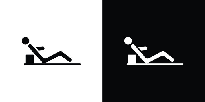 Resting icon symbol. Simple, flat design for and apps