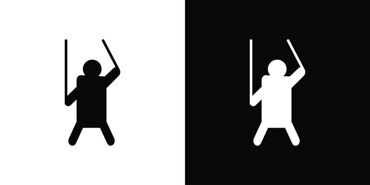 Puppet icon symbol. Simple, flat design for and apps