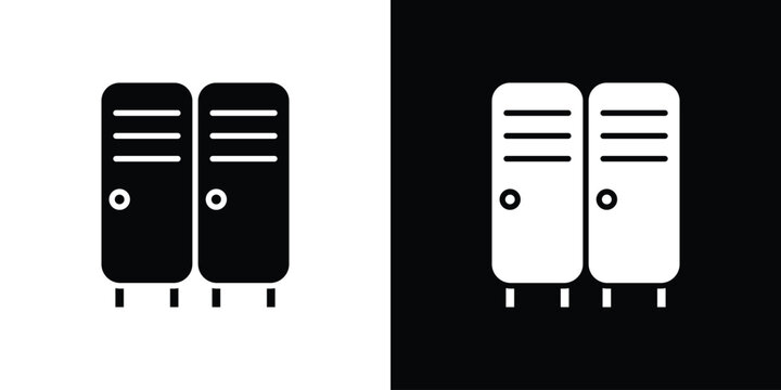 Locker icon symbol. Simple, flat design for and apps