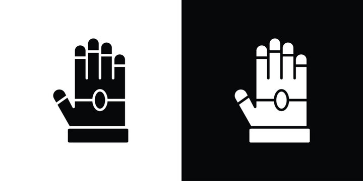 Gauntlet icon symbol. Simple, flat design for and apps