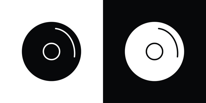 DVD icon symbol. Simple, flat design for and apps