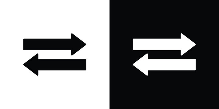 Double arrow icon symbol. Simple, flat design for and apps
