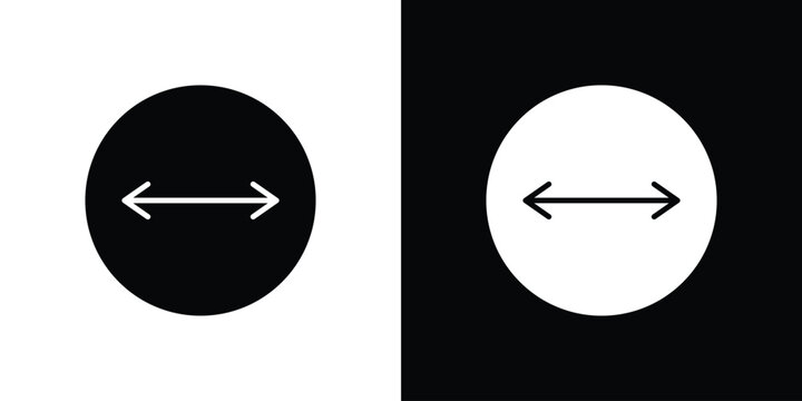 Diameter icon symbol. Simple, flat design for and apps