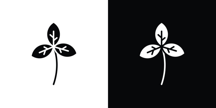 Basil icon symbol. Simple, flat design for and apps