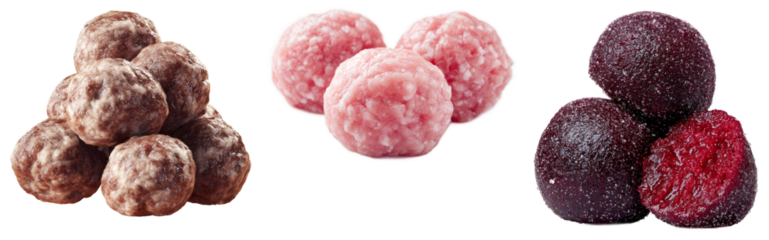 Assorted frozen fruit berries and sweets with frosted surfaces on dark background isolated transparent png