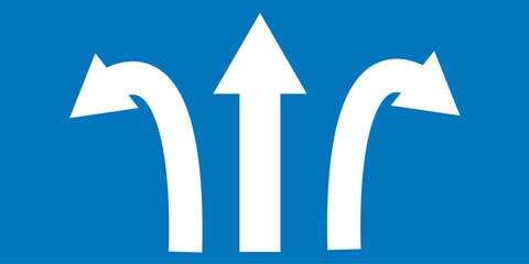 Road Sign Direction Icons: An array of red circular road signs, each bearing a crisp black arrow, precisely indicating various directional turns for safe navigation on the road.