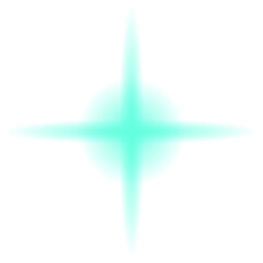Obraz premium star light blue flash