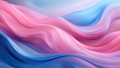 Fototapeta premium a soft and flowing abstract background featuring gentle waves of pink and blue hues creating a serene and modern atmosphere