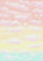 Pastel Watercolor Cloud Background